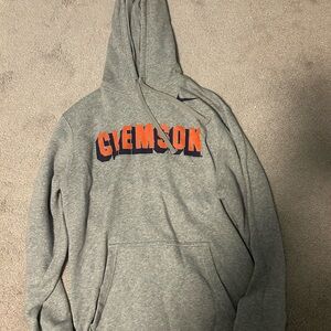Nike Gray Clemson Logo Hoodie